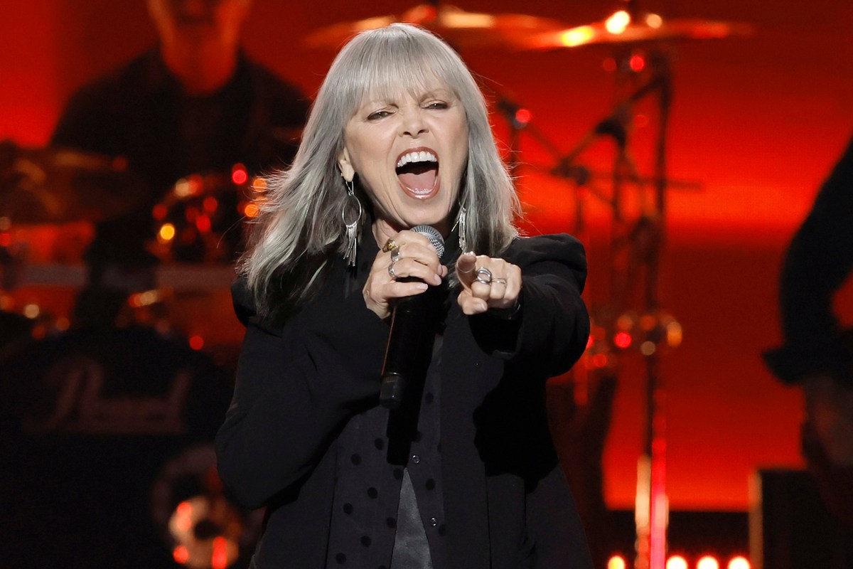 Pat Benatar performing live on stage